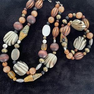 Necklace and 2 bracelet set